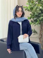 مانتو برش دار جیب پایین کد 6429 - تصویر 10