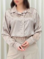 شومیز ساتن طرح لوزی کد 6312
