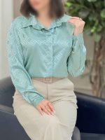 شومیز ساتن طرح لوزی کد 6312 - تصویر 20