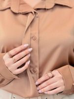 شومیز پایین هلال لیندا کد 6309 - تصویر 9