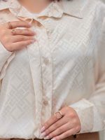 شومیز ساتن طرح لوزی کد 6312 - تصویر 10