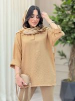 شومیز جلو بسته آنیسا کد 6455 - تصویر 2
