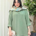 شومیز جلو بسته آنیسا کد 6455