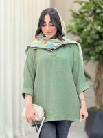 شومیز جلو بسته آنیسا کد 6455