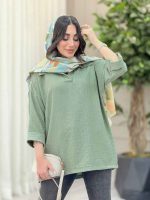 شومیز جلو بسته آنیسا کد 6455 - تصویر 12