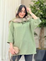 شومیز جلو بسته آنیسا کد 6455 - تصویر 8