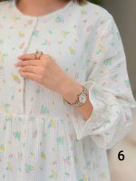 شومیز طرح دار ارغوان کد 6440 - تصویر 6