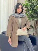 مانتو لینن آستین چاک کد 6431 - تصویر 3