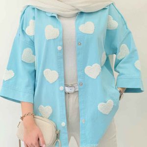 مانتو پایین ریش قلبی کد 6412