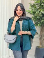 شومیز آستین پاگن ثمین کد 6466 - تصویر 7