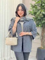 شومیز آستین پاگن ثمین کد 6466 - تصویر 10