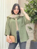 شومیز آستین پاگن ثمین کد 6466 - تصویر 19