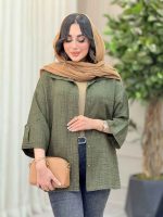 شومیز آستین پاگن ثمین کد 6466 - تصویر 6