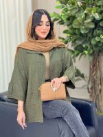 شومیز آستین پاگن ثمین کد 6466 - تصویر 27