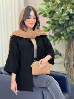 شومیز آستین پاگن ثمین کد 6466 - تصویر 9
