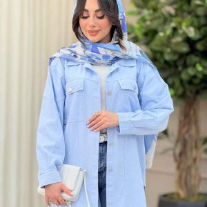 مانتو کتان جیب پاکتی بیتا کد 6428