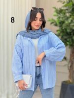 شومیز طرح دار دایانا کد 6463 - تصویر 12
