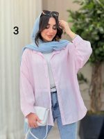 شومیز طرح دار دایانا کد 6463 - تصویر 2
