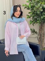 شومیز طرح دار دایانا کد 6463 - تصویر 17