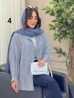 شومیز طرح دار دایانا کد 6463 - تصویر 30