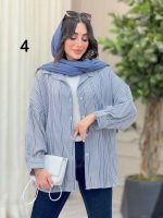 شومیز طرح دار دایانا کد 6463 - تصویر 14