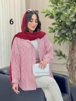 شومیز طرح دار دایانا کد 6463 - تصویر 11