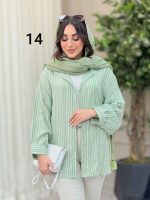 شومیز طرح دار دایانا کد 6463 - تصویر 19