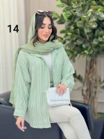 شومیز طرح دار دایانا کد 6463 - تصویر 26