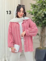 شومیز طرح دار دایانا کد 6463 - تصویر 20