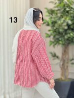 شومیز طرح دار دایانا کد 6463 - تصویر 31