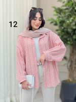 شومیز طرح دار دایانا کد 6463 - تصویر 13