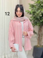 شومیز طرح دار دایانا کد 6463 - تصویر 29