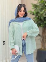 شومیز طرح دار دایانا کد 6463 - تصویر 9