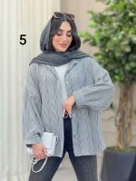 شومیز طرح دار دایانا کد 6463 - تصویر 5