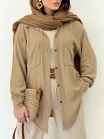 شومیز دو جیب تیما کد 6458 - تصویر 4