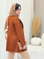 مانتو مازراتی چهاردکمه کد 6222 - تصویر 12