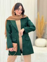 مانتو مازراتی چهاردکمه کد 6222 - تصویر 2