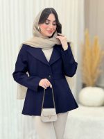 مانتو تک دکمه راحیل کد 6369 - تصویر 2