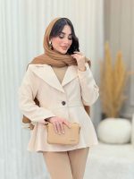 مانتو تک دکمه راحیل کد 6369 - تصویر 11
