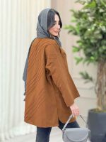 مانتو برش دار بغل چاک کد 6433 - تصویر 27