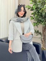 مانتو دو دکمه رامیا کد 6438 - تصویر 4