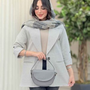مانتو دو دکمه رامیا کد 6438