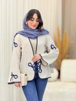 مانتو نواردوزی طرح پاپیون کد 6491 - تصویر 12