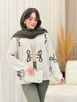 مانتو نواردوزی طرح پاپیون کد 6491 - تصویر 9