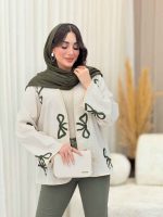 مانتو نواردوزی طرح پاپیون کد 6491 - تصویر 7