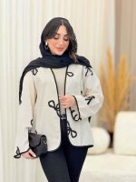 مانتو نواردوزی طرح پاپیون کد 6491 - تصویر 3