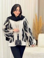 مانتو طرح دار تامیلا کد 6492 - تصویر 11