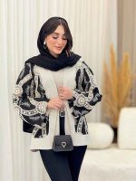 مانتو طرح دار تامیلا کد 6492 - تصویر 3
