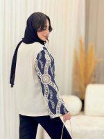 مانتو طرح دار تامیلا کد 6492 - تصویر 7