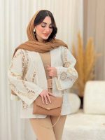 مانتو طرح دار تامیلا کد 6492 - تصویر 4